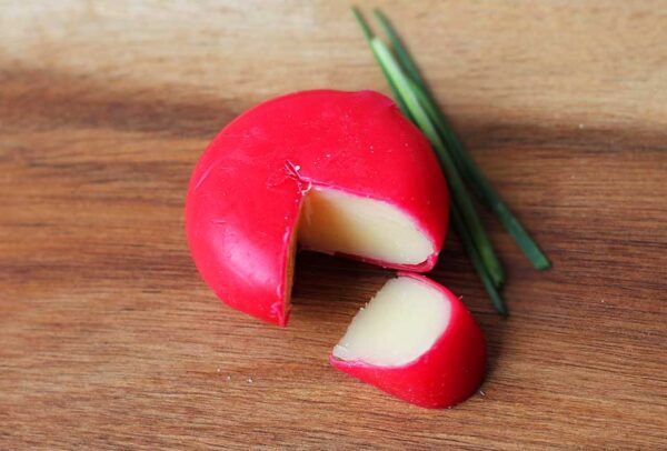 Gouda with red rind